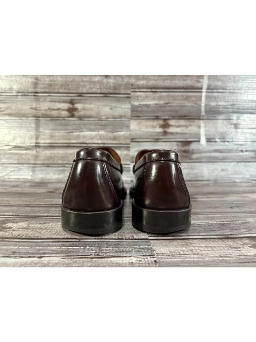 HARUTA 906 Penny Loafers Leather Size 25.5 EEE JP 7.5 US burgundy made in Japan